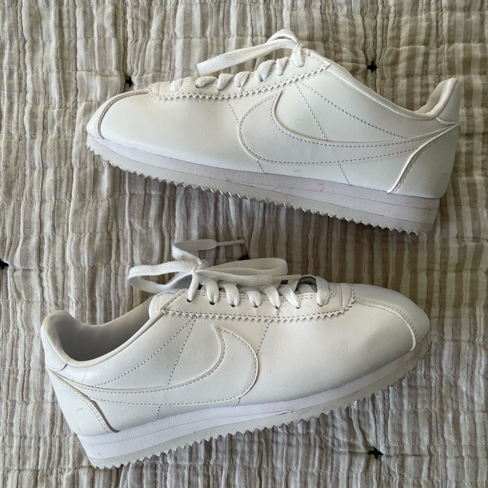 Women’s White Nike Cortez Sneakers